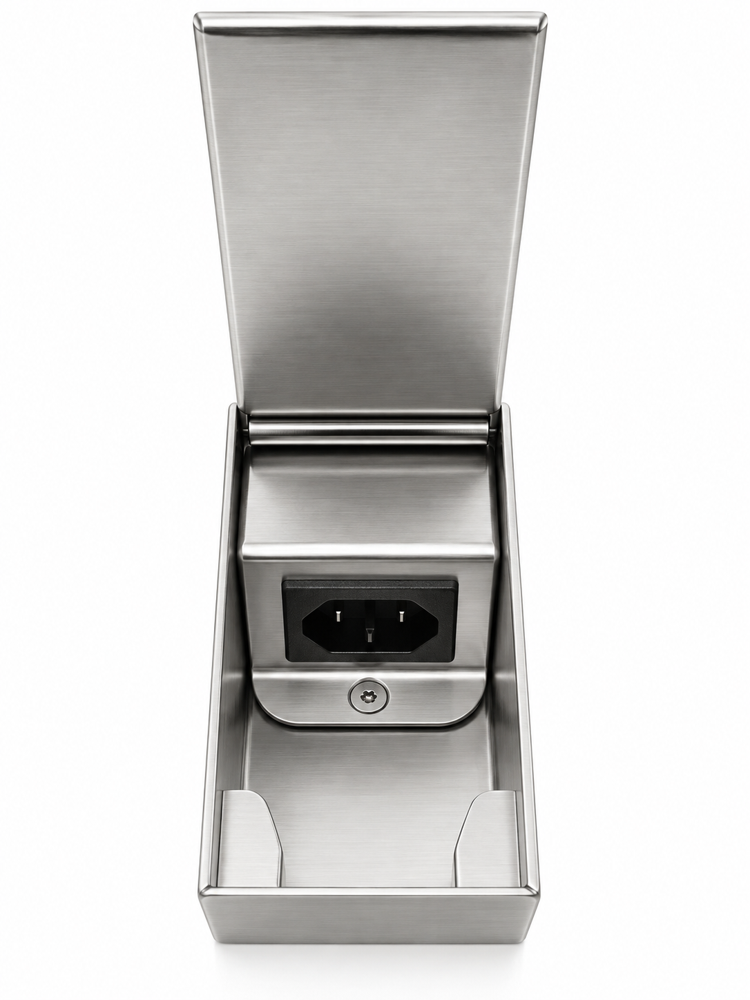 CAIXA DE TOMADA - 1 ENTRADA | Linha Perfis de Transição / Caixas de Tomada em aço inox | Ominia Inoxx